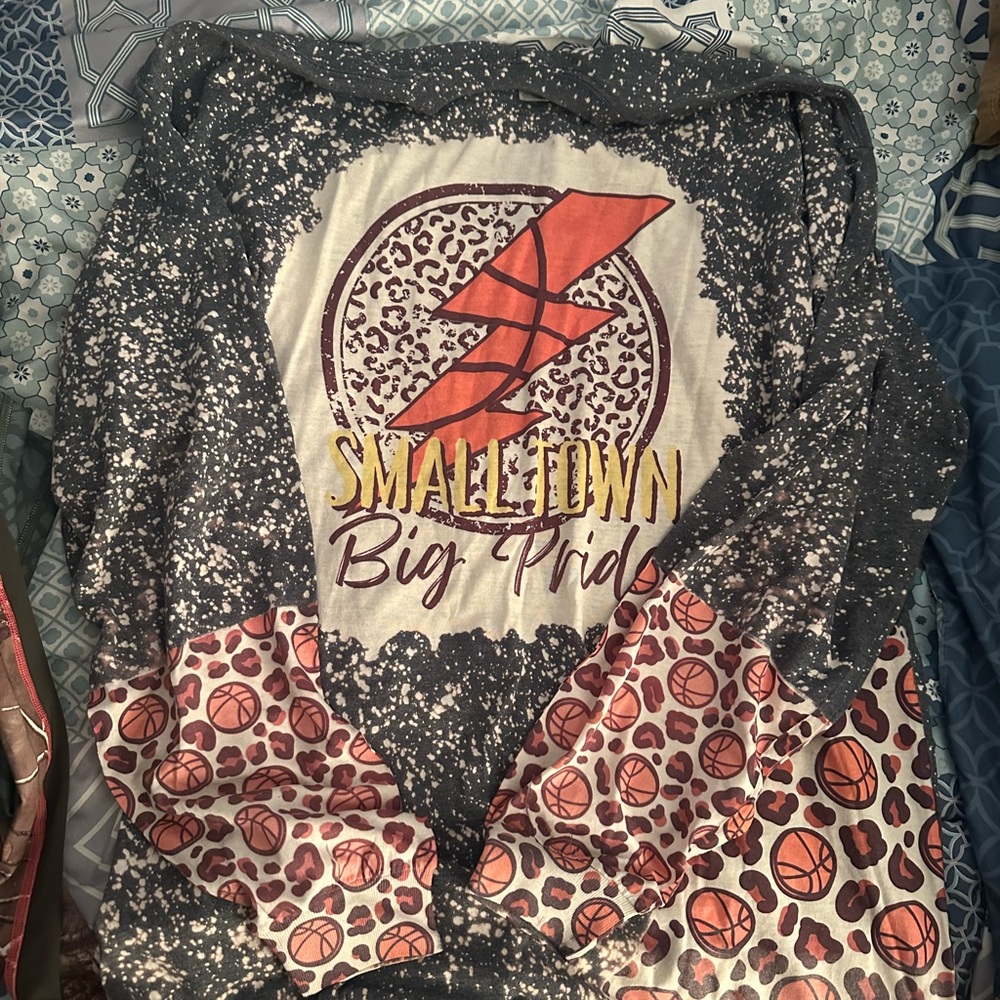 Small Town Big Pride Graphic Long sleeve tshirt XL